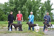 кобели слева направо : 1 место-Лорд (Алия +Тристан) 2 место -Арчибальд ( Рокси +Стелс- Крис),3 место-( Мальта+Тристан)