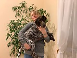 Мисти у хозяйки на руках